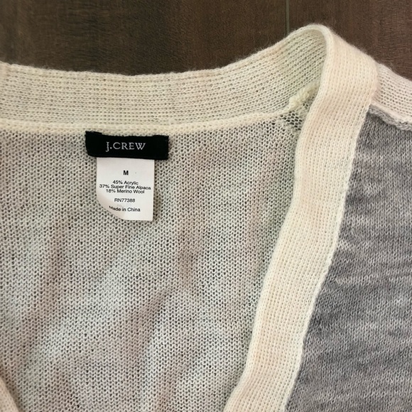 J. Crew Color Block Sweater Cardigan - Picture 3 of 4